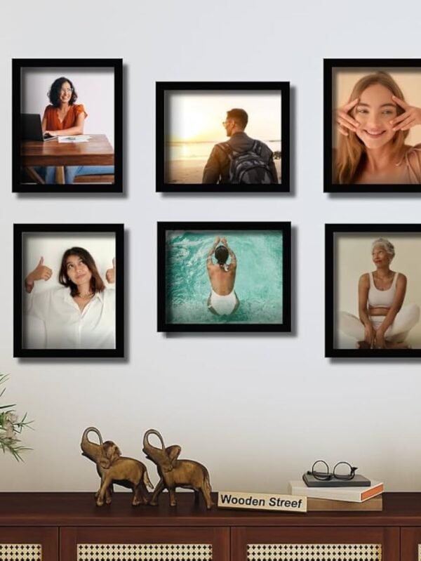 Black Wall Hanging Photo Frame Set
